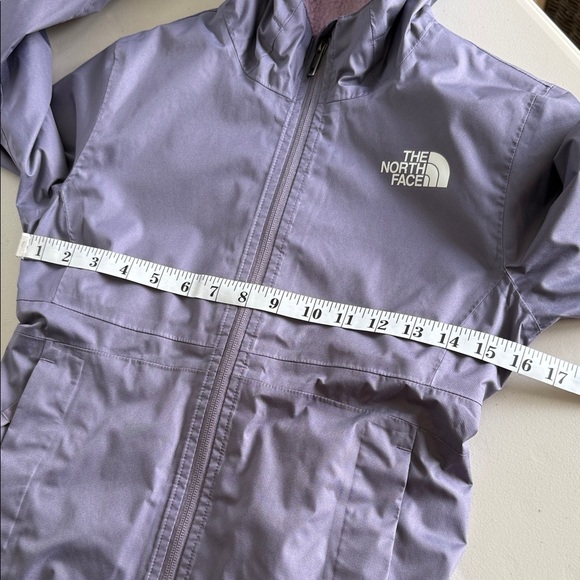 The North Face Girls Hooded Nylon Jacket Purple Fleece and Sherpa Lined - Picture 11 of 16